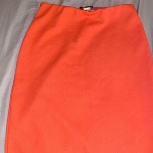 Peachy color Pencil skirt